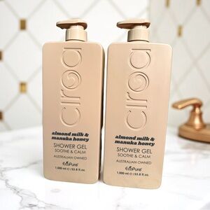 Ciroa NWOT Quantity of 2 - 33.8 Fl Oz Each Almond Milk & Manuka Honey Shower Gel
